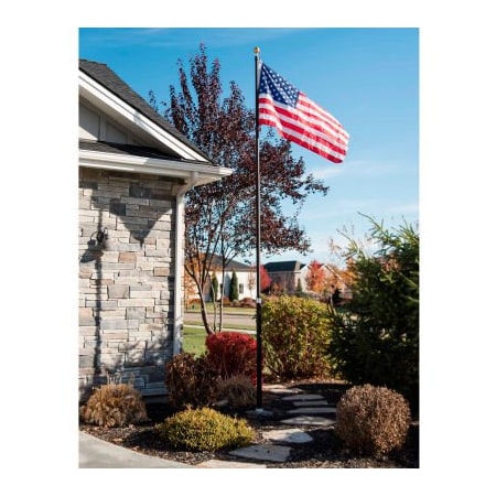 Let It Fly Llc Titan Telescoping Flagpole Kit - 15' Bronze/Black 100-0003